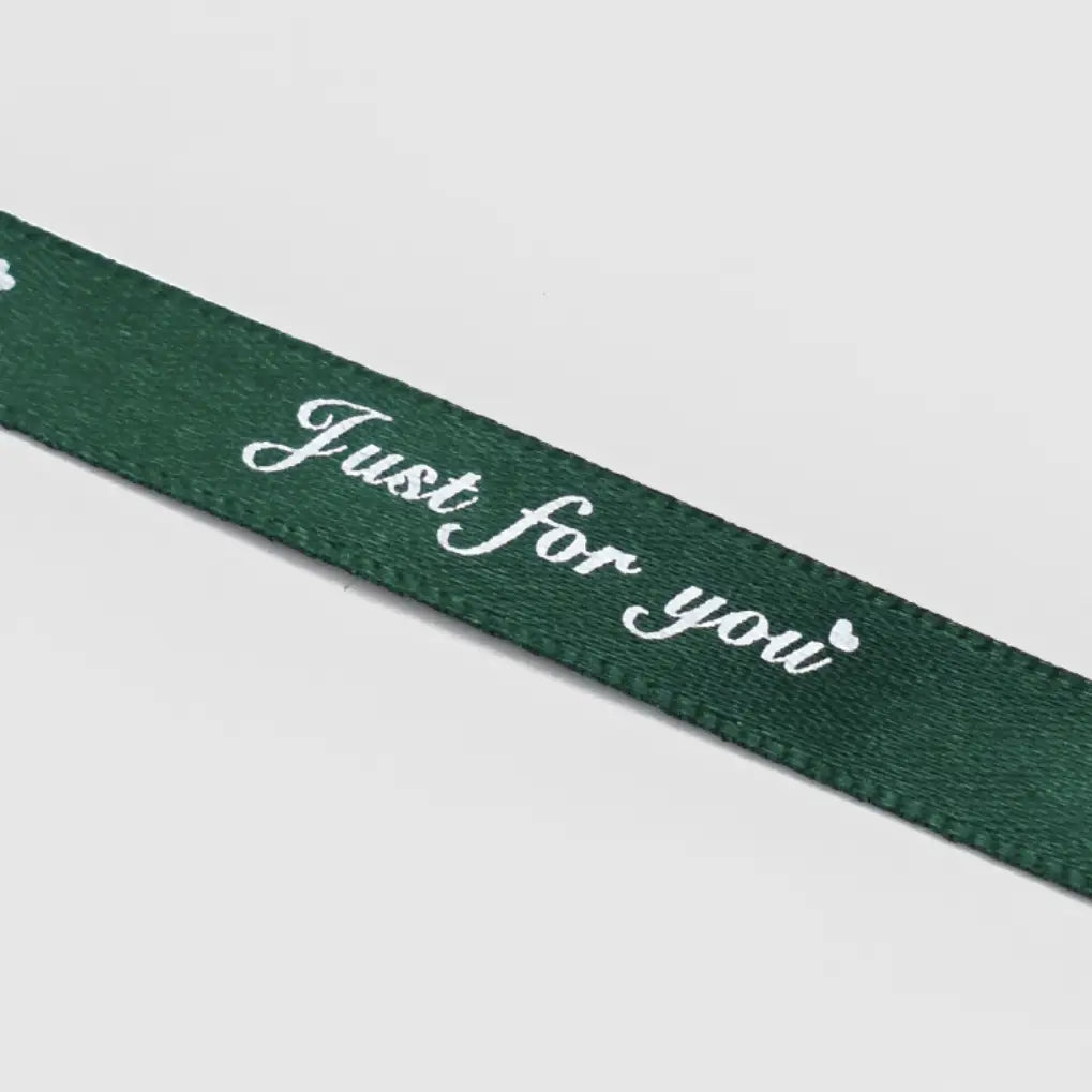 2/5" x 50 yds, JUST FOR YOU narrow polyester gift ribbon - ByHome