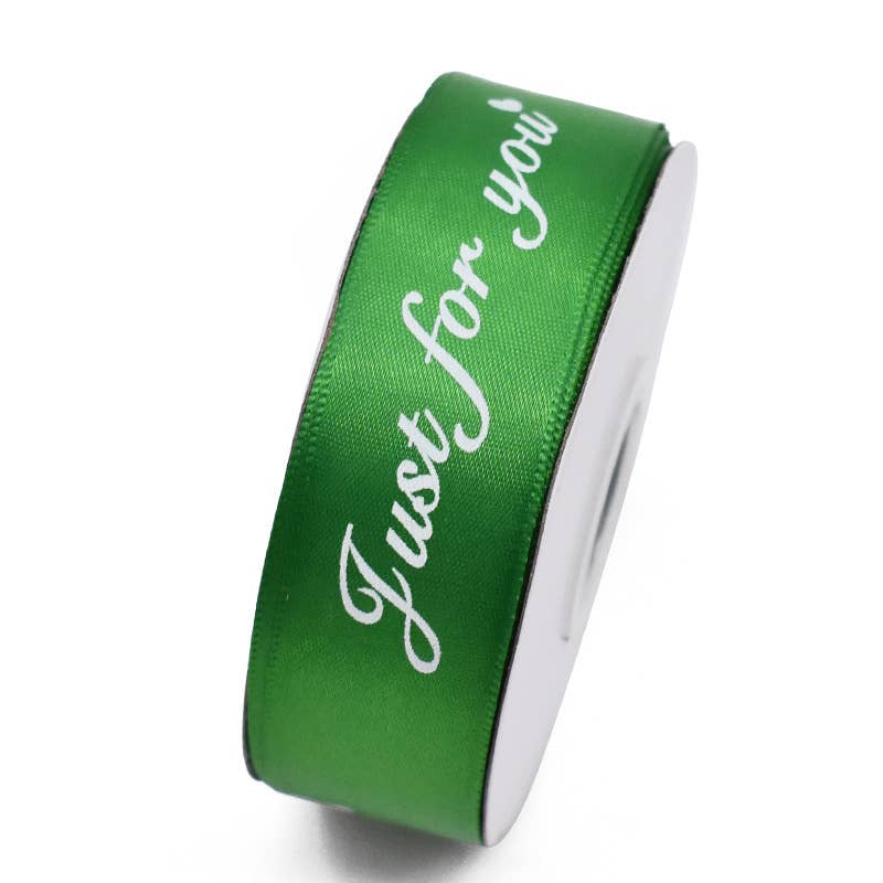 1.0" x 22 yds, JUST FOR YOU wide polyester gift ribbon - ByHome