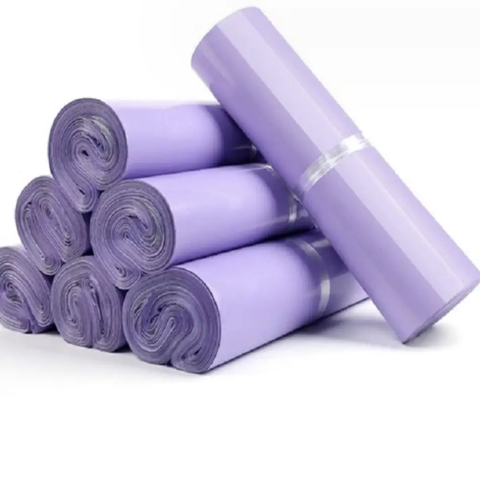 100ct, purple thickened poly mailing bag 4 sizes - ByHome
