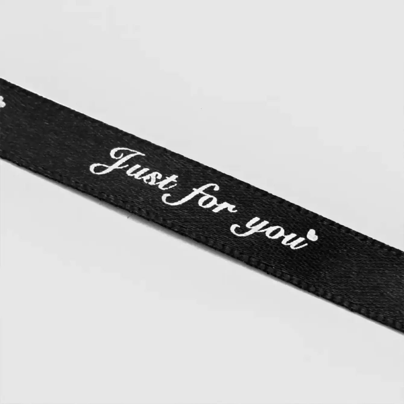 2/5" x 50 yds, JUST FOR YOU narrow polyester gift ribbon - ByHome