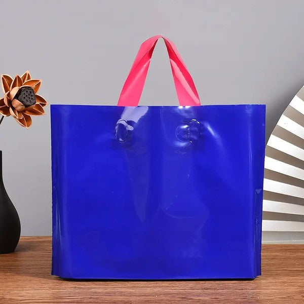 50pcs, 8 Colors Dual-colored handle PVC gift bag - ByHome