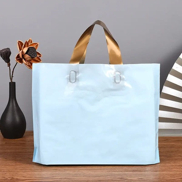 50pcs, 8 Colors Dual-colored handle PVC gift bag - ByHome