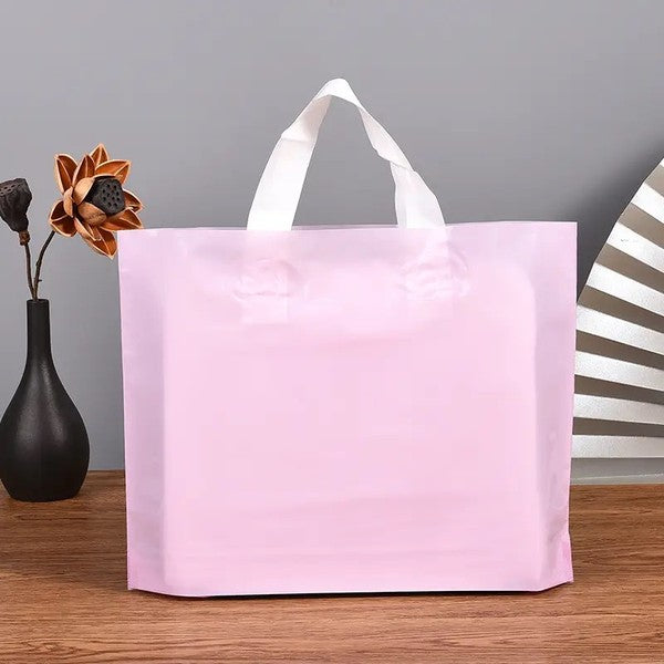 50pcs, 8 Colors Dual-colored handle PVC gift bag - ByHome
