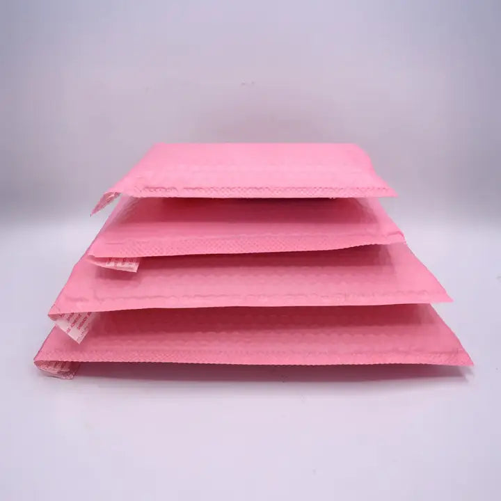 25pcs, 6 sizes Pink self-seal adhesive padded bubble mailer - ByHome