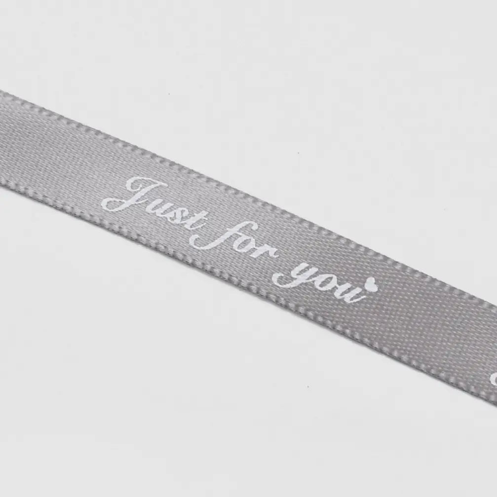 2/5" x 50 yds, JUST FOR YOU narrow polyester gift ribbon - ByHome