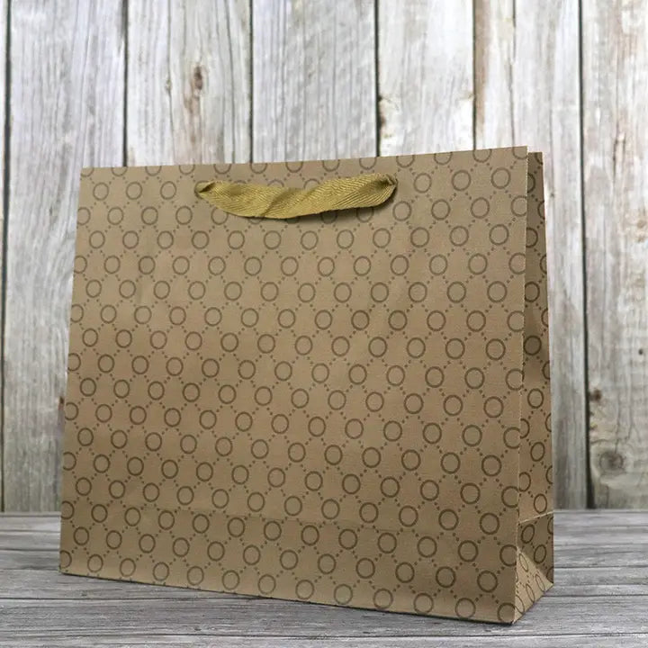 20pcs, 6 sizes Round chain circle kraft paper gift bag - ByHome