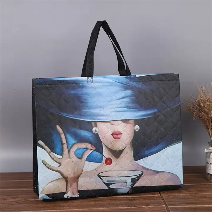 50pcs, 3 sizes Cherry Martini hat Girl non-woven gift bag - ByHome