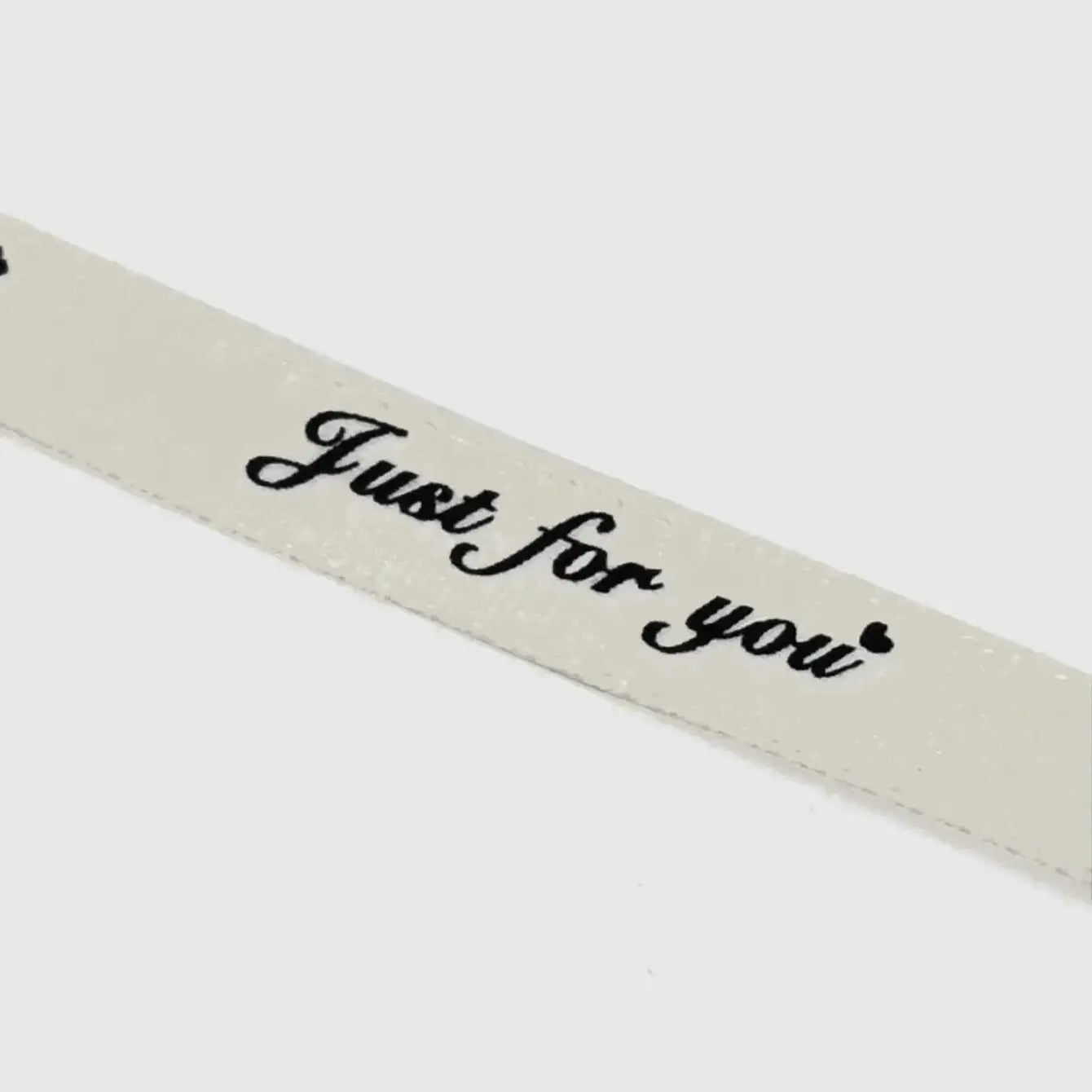 2/5" x 50 yds, JUST FOR YOU narrow polyester gift ribbon - ByHome