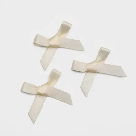 50pcs, 1.8"x1.8" mini double layered polyester ribbon bow - ByHome