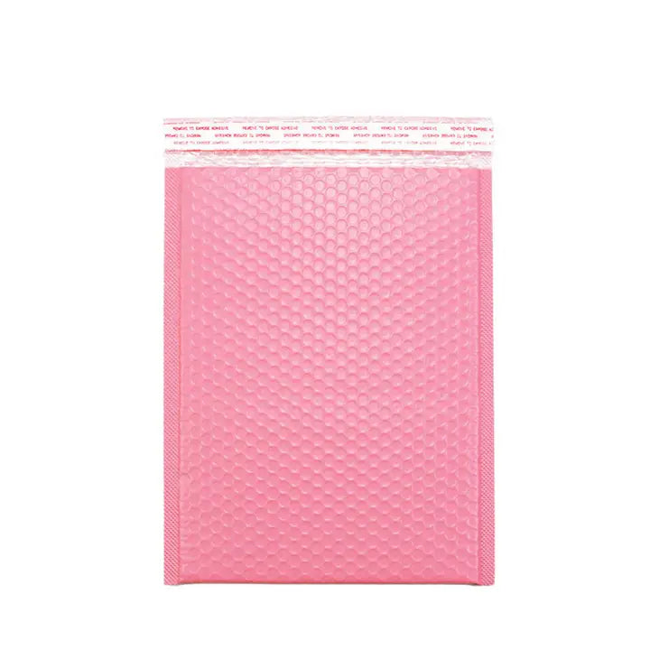 25pcs, 6 sizes Pink self-seal adhesive padded bubble mailer - ByHome