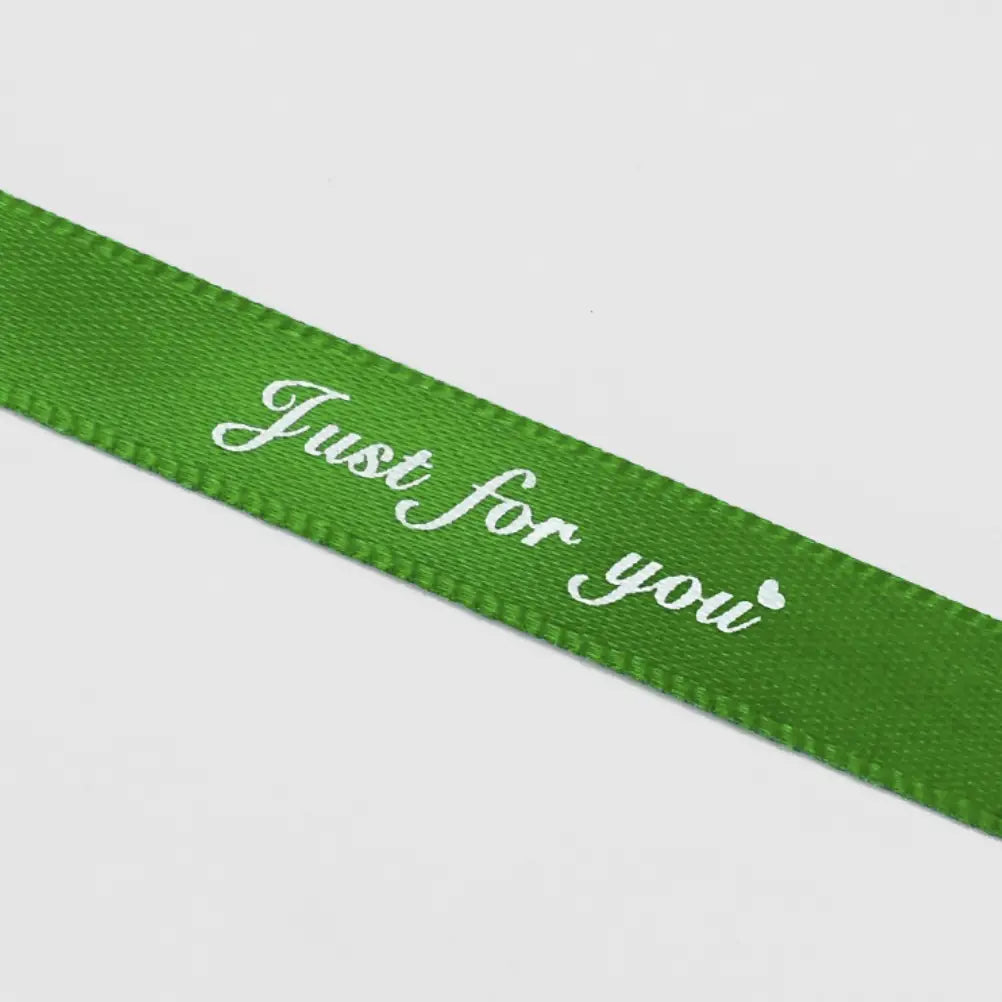 2/5" x 50 yds, JUST FOR YOU narrow polyester gift ribbon - ByHome