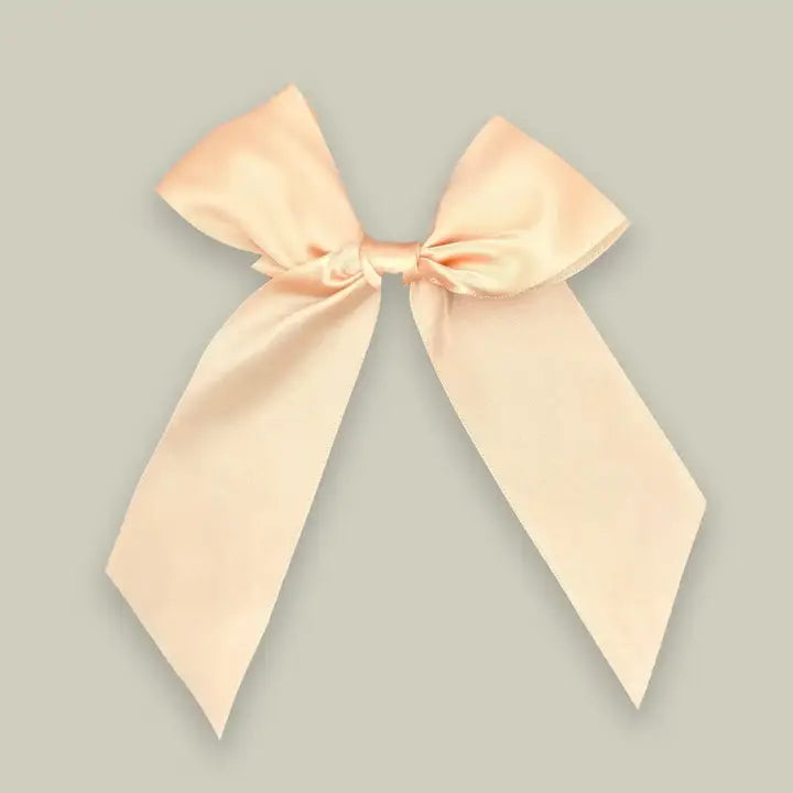 5pcs, 6 colors 6"x7.5" large shiny polyester pre-tied ribbon bow - ByHome