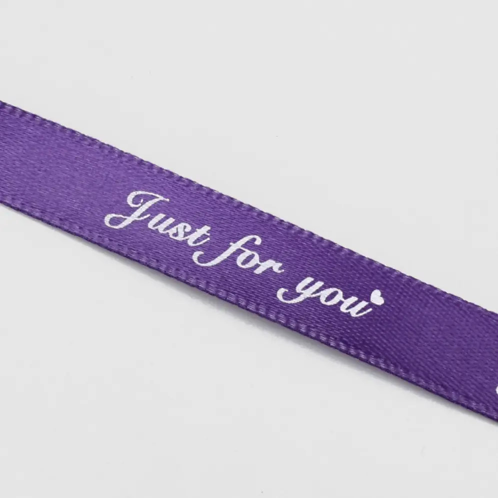 2/5" x 50 yds, JUST FOR YOU narrow polyester gift ribbon - ByHome