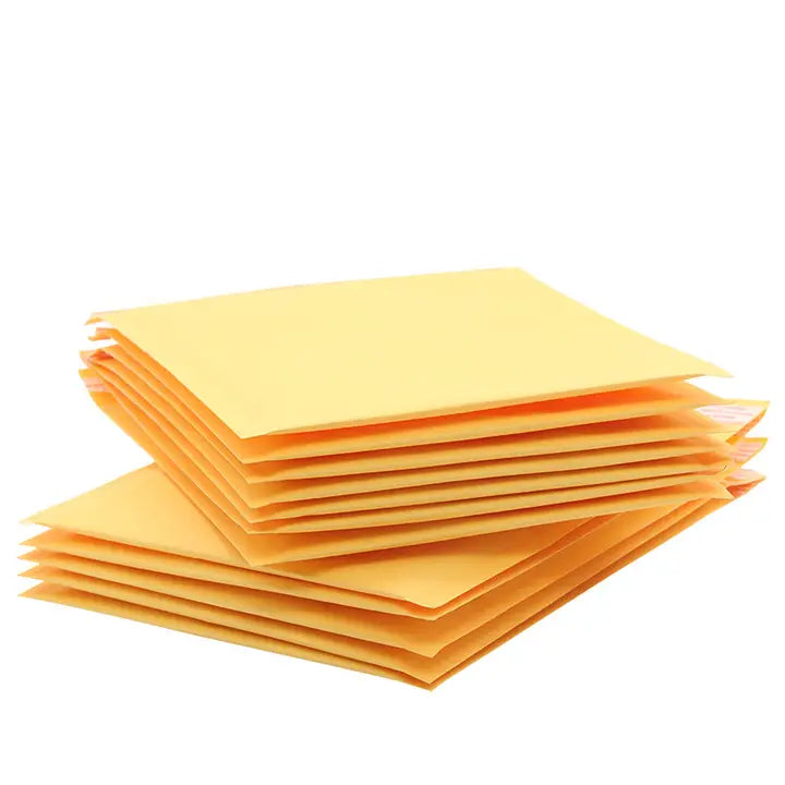 50pcs, 5x7" Yellow self-seal padded kraft bubble mailer - ByHome
