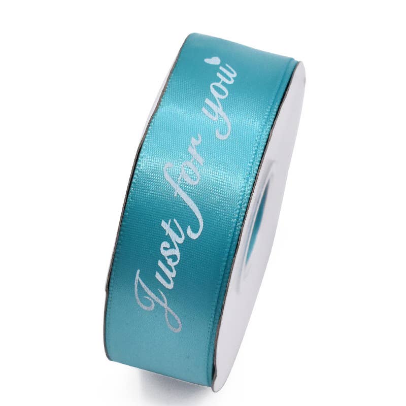 1.0" x 22 yds, JUST FOR YOU wide polyester gift ribbon - ByHome