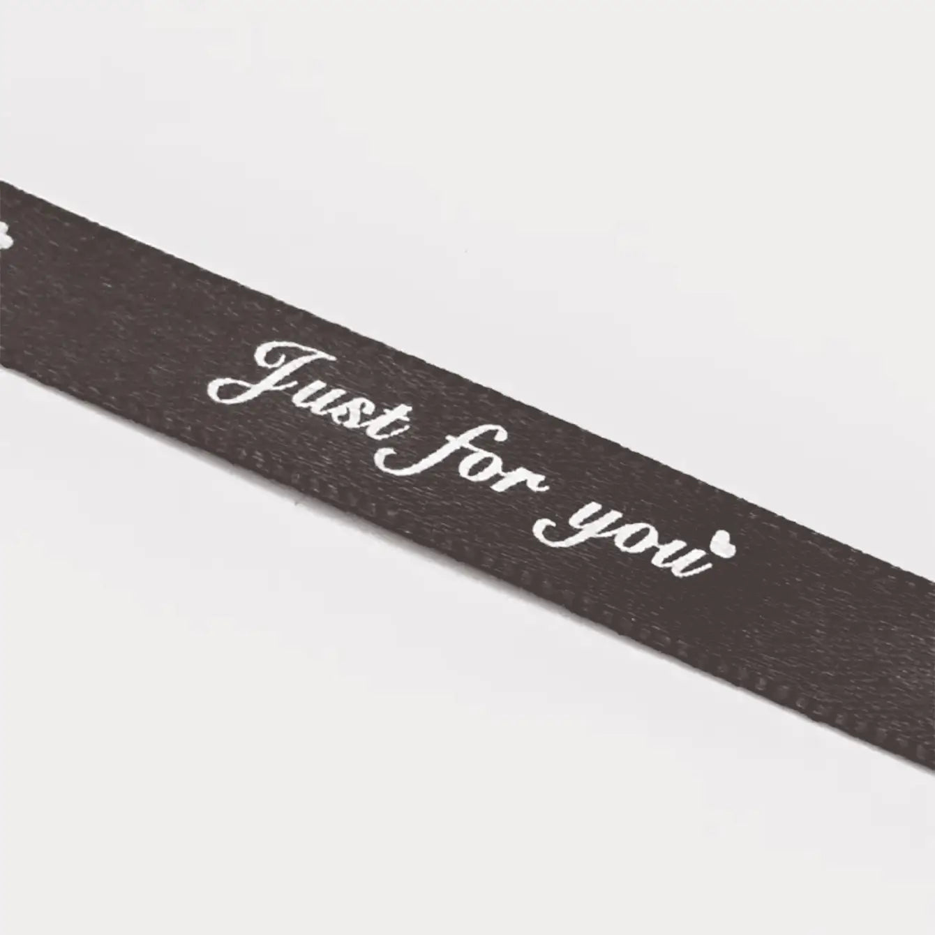 2/5" x 50 yds, JUST FOR YOU narrow polyester gift ribbon - ByHome
