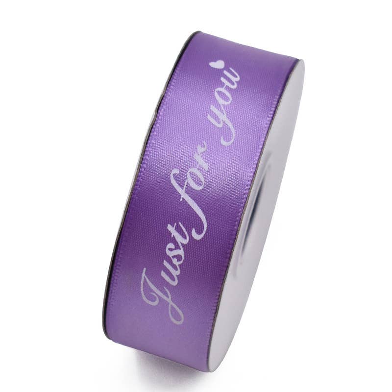 1.0" x 22 yds, JUST FOR YOU wide polyester gift ribbon - ByHome