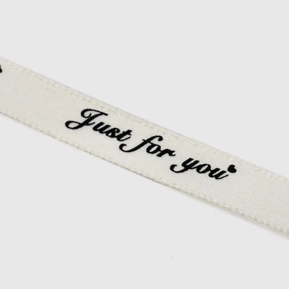 2/5" x 50 yds, JUST FOR YOU narrow polyester gift ribbon - ByHome