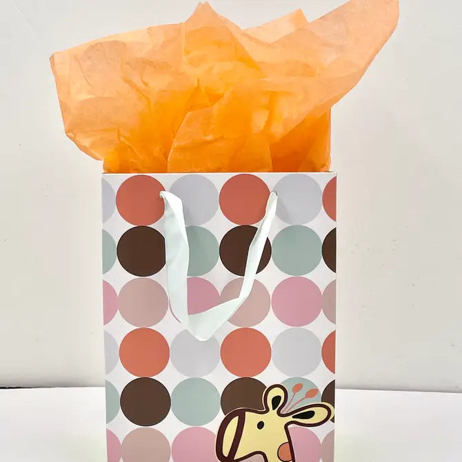 20pcs, Polka dots cute Giraffe gift bag 3 sizes - ByHome
