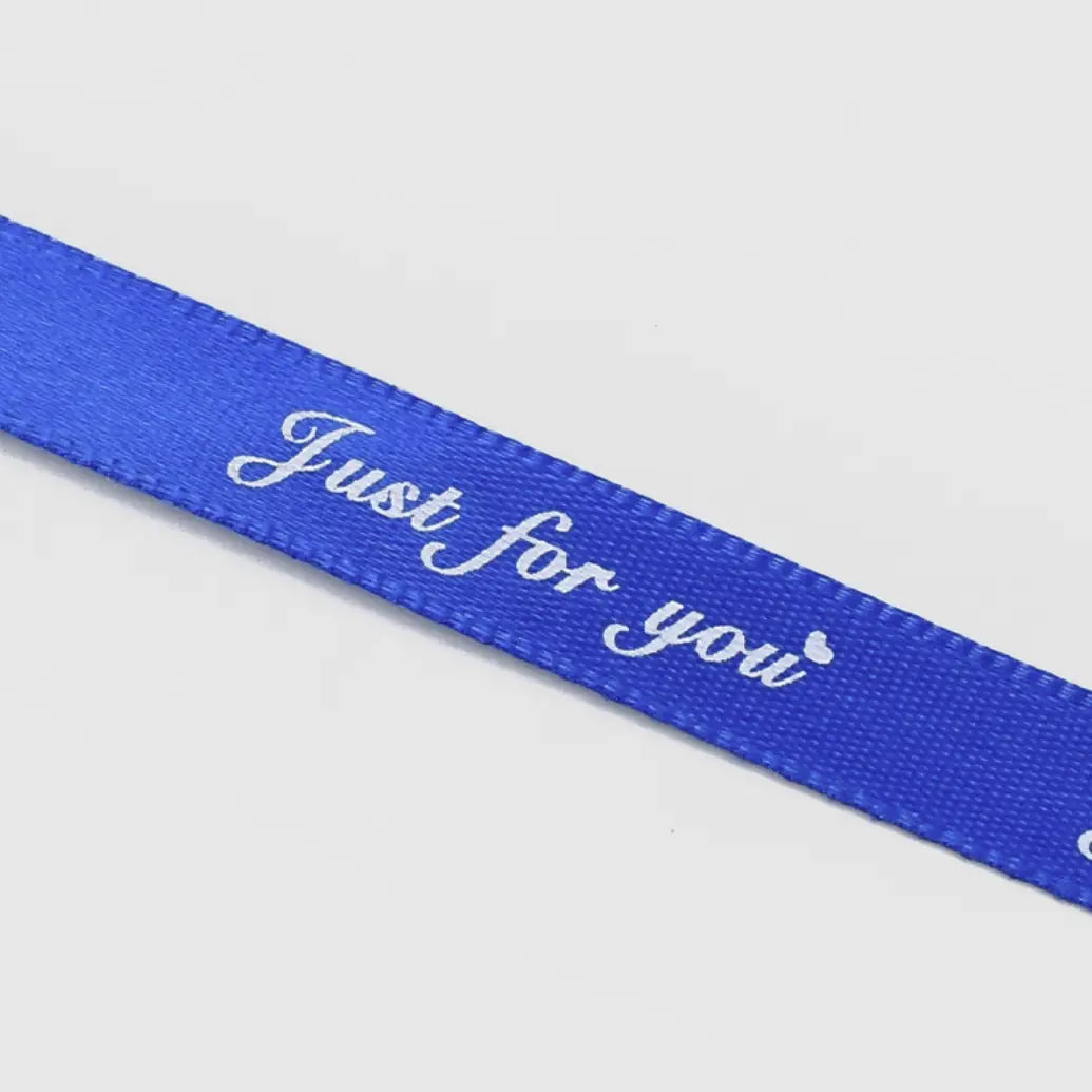 2/5" x 50 yds, JUST FOR YOU narrow polyester gift ribbon - ByHome