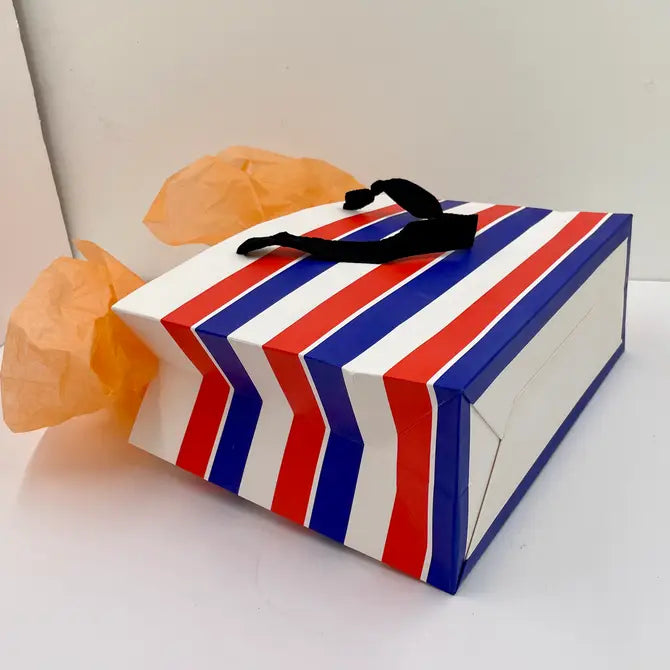 20pcs, blue white red stripes gift bag 4 sizes - ByHome