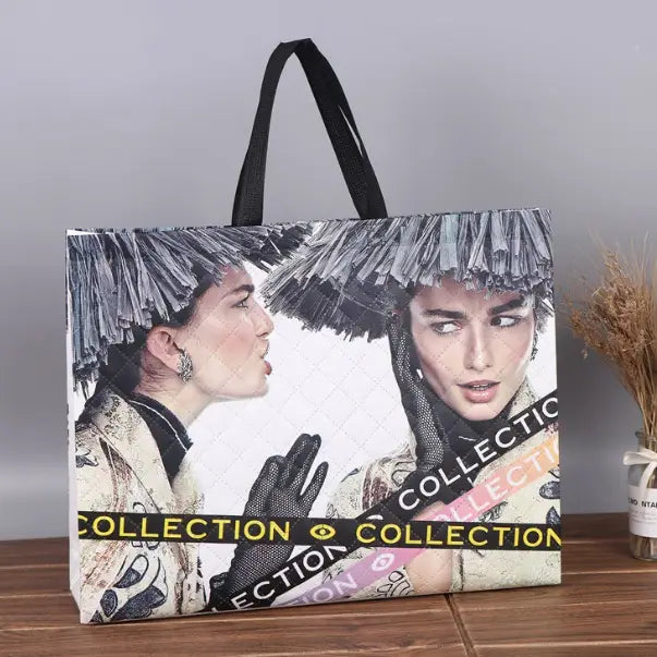 50pc, 13"x11"&17"x13"&18"x14" Fashion Girl Non-Woven bag - ByHome