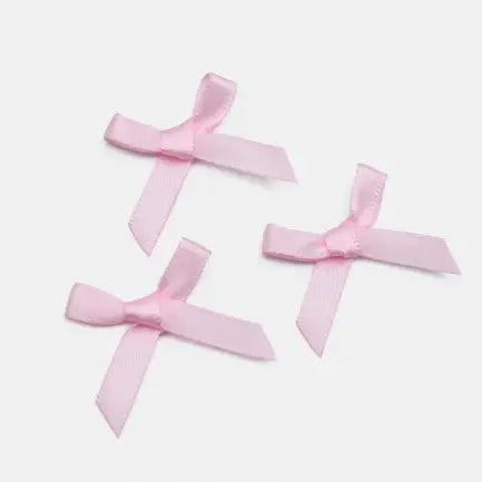 50pcs, 1.8"x1.8" mini double layered polyester ribbon bow - ByHome