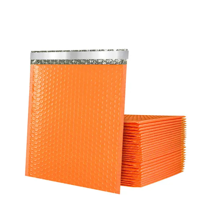 50pcs, 3 size orange self-seal adhesive padded bubble mailer - ByHome