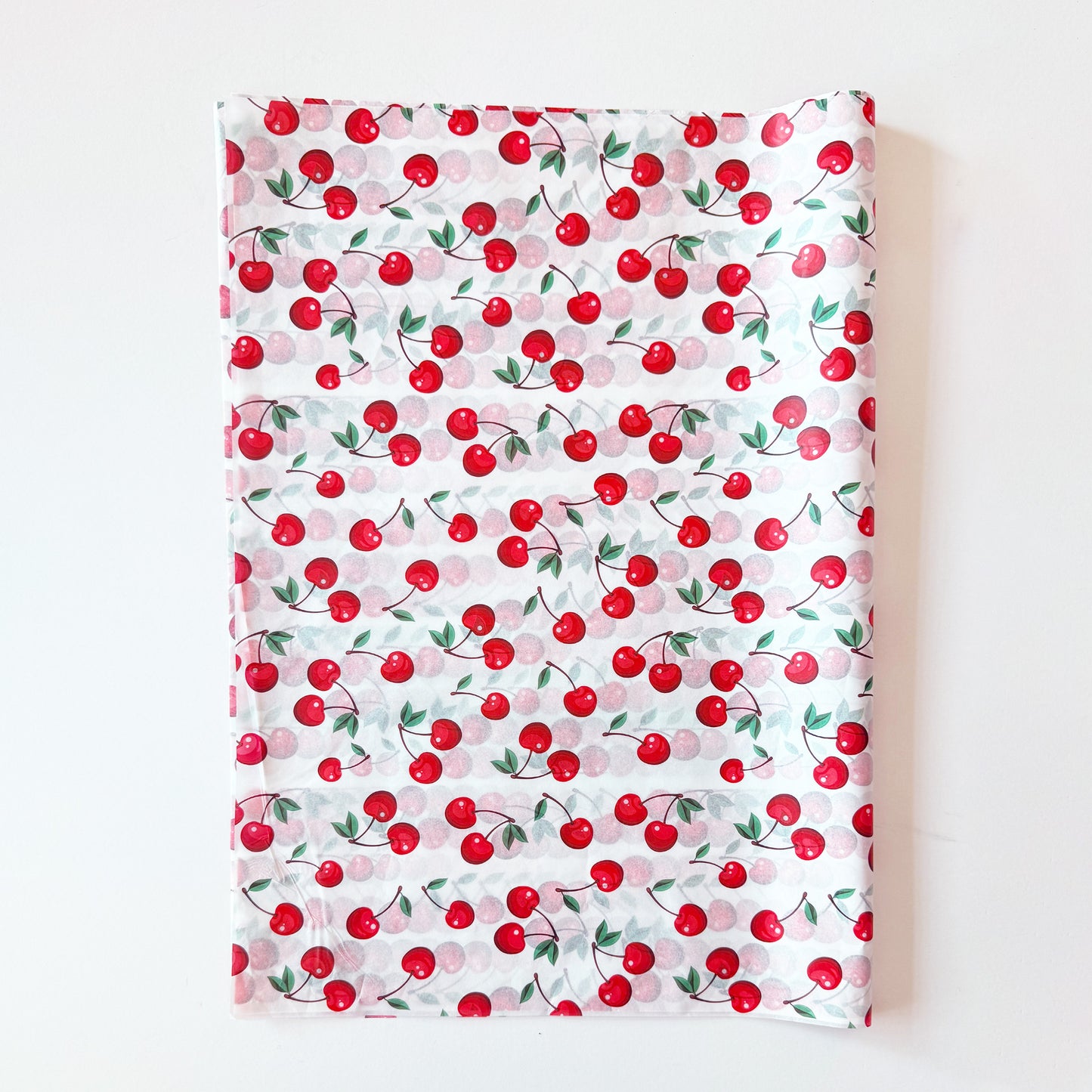 100 Bulk, 28" x 20" Red Cherry 17g White Wrapping Tissue Paper Sheets