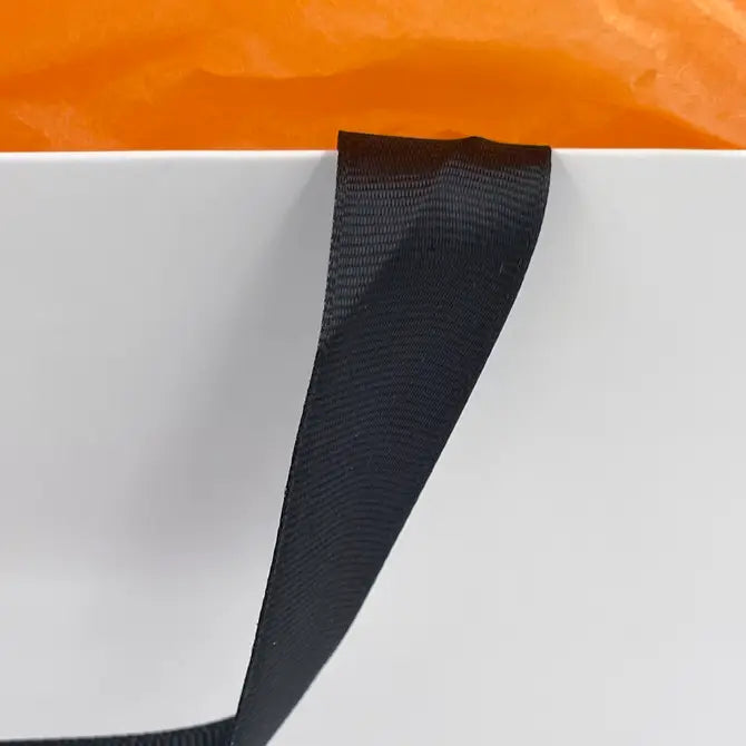 10pcs, Threaded Rope Pure White Gift paper Bag - ByHome