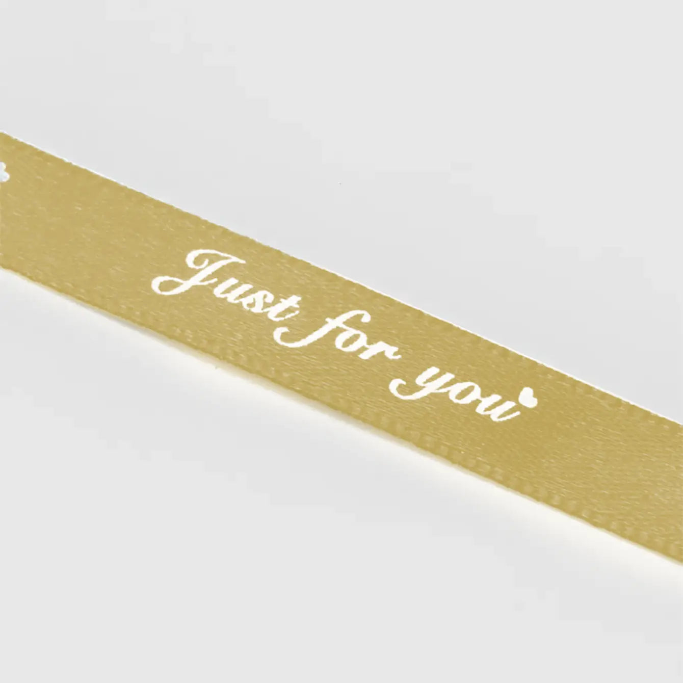 2/5" x 50 yds, JUST FOR YOU narrow polyester gift ribbon - ByHome
