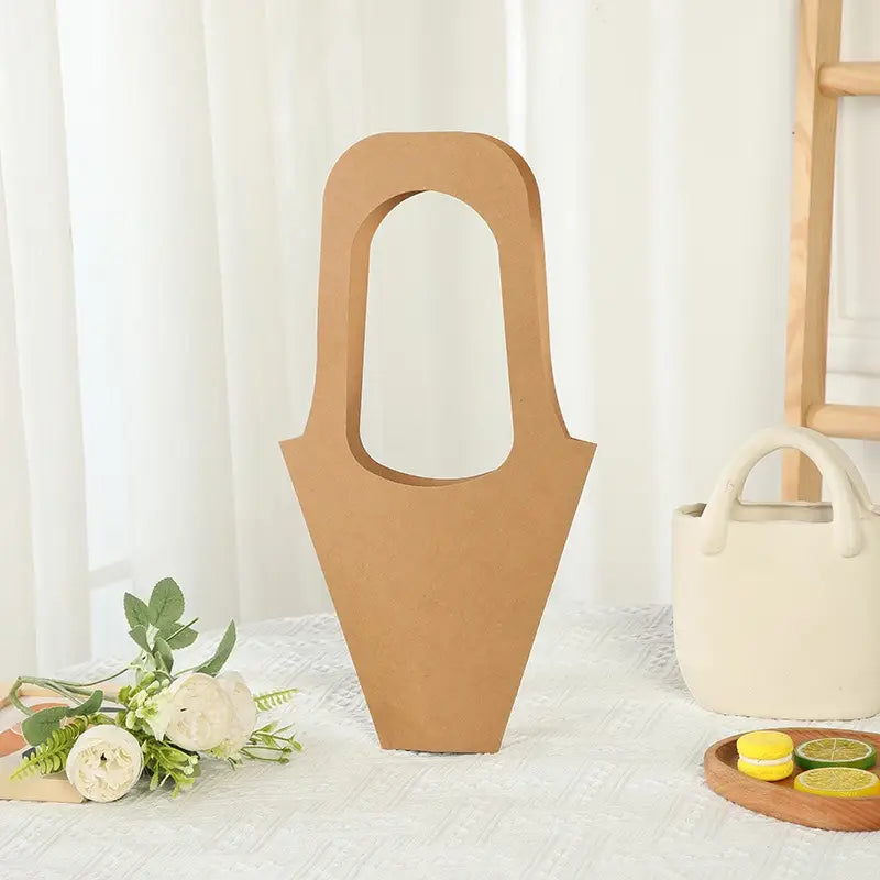 20pcs, 2 sizes kraft paper flower Bouquet sleeve w/ handle - ByHome