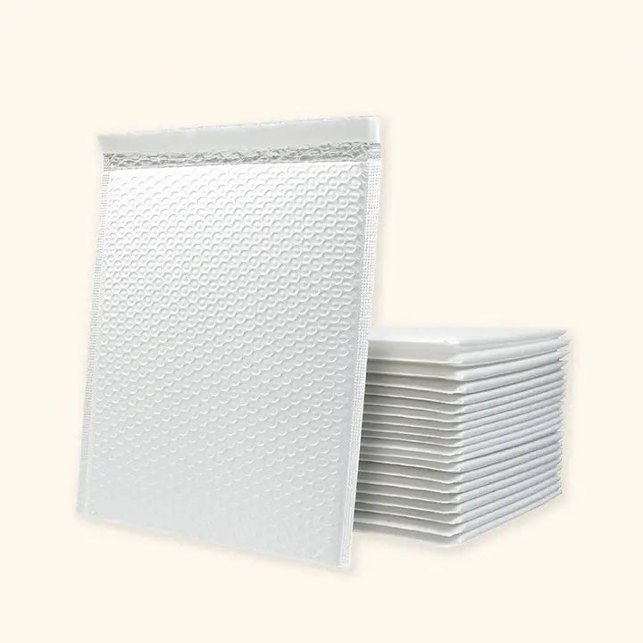 50pcs, 3 sizes white self-seal adhesive padded bubble mailer - ByHome