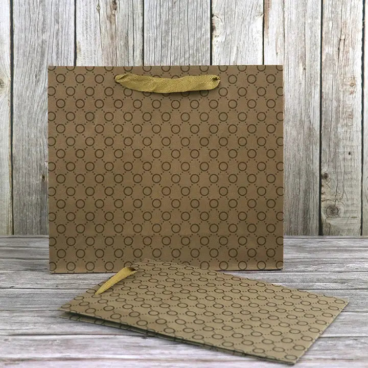 20pcs, 6 sizes Round chain circle kraft paper gift bag - ByHome