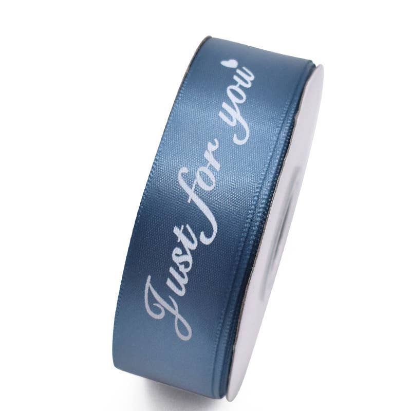 1.0" x 22 yds, JUST FOR YOU wide polyester gift ribbon - ByHome
