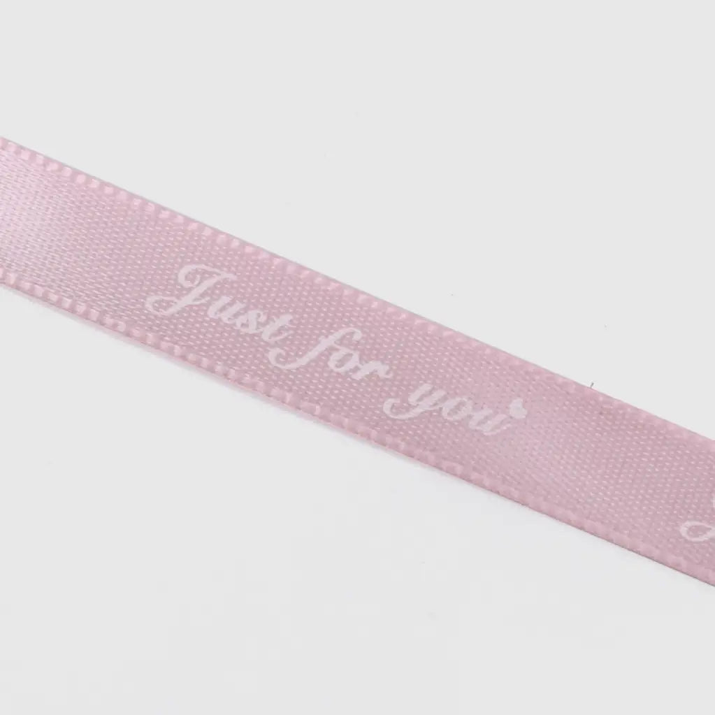 2/5" x 50 yds, JUST FOR YOU narrow polyester gift ribbon - ByHome