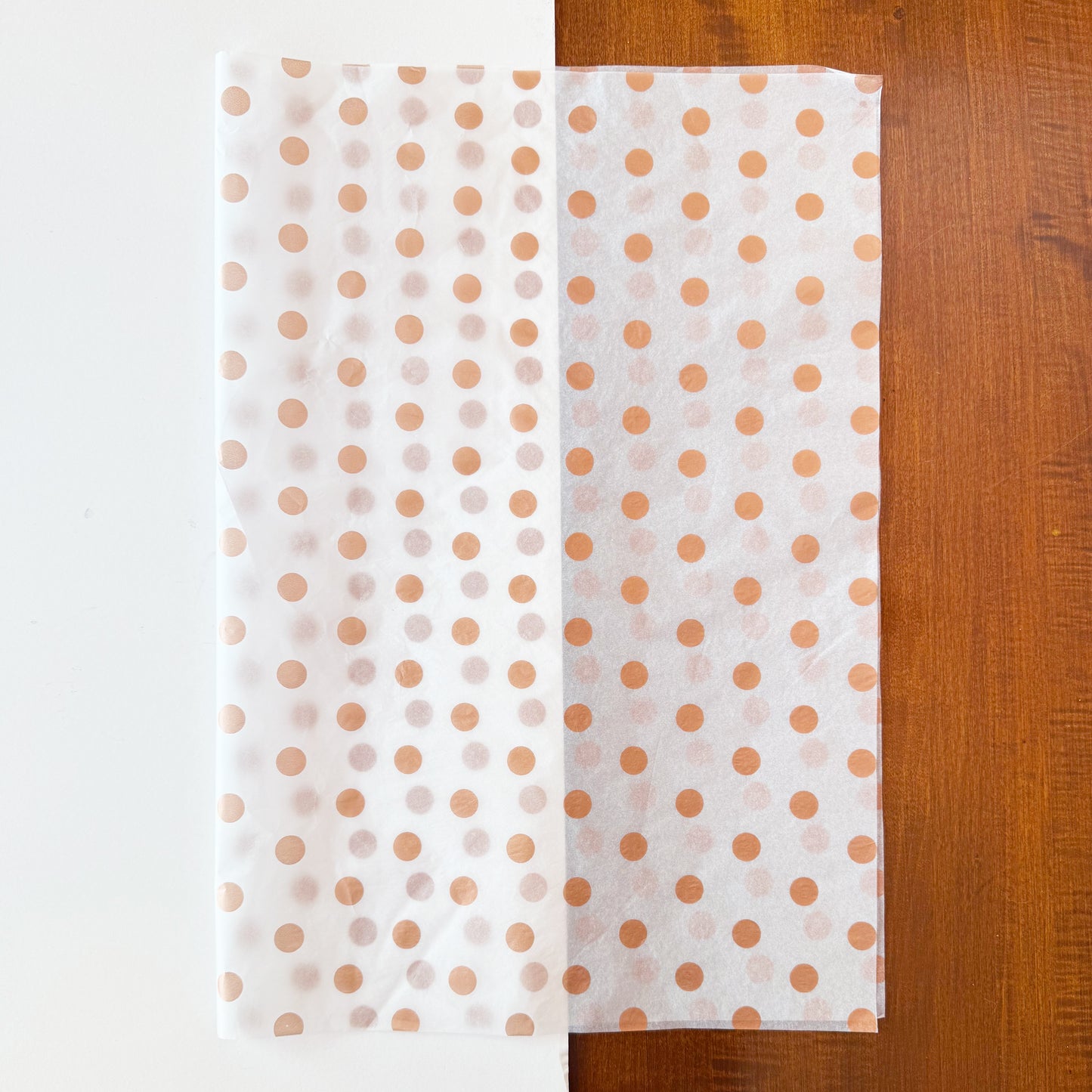 100 Bulk, 28" x 20" Polka Dots 17g Wrapping Tissue Paper Sheets - ByHome