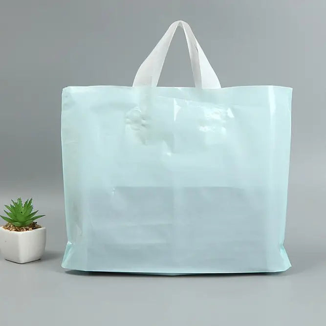 two color plastic gift bags