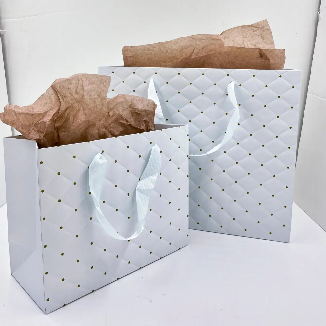 wave dot paper gift bags