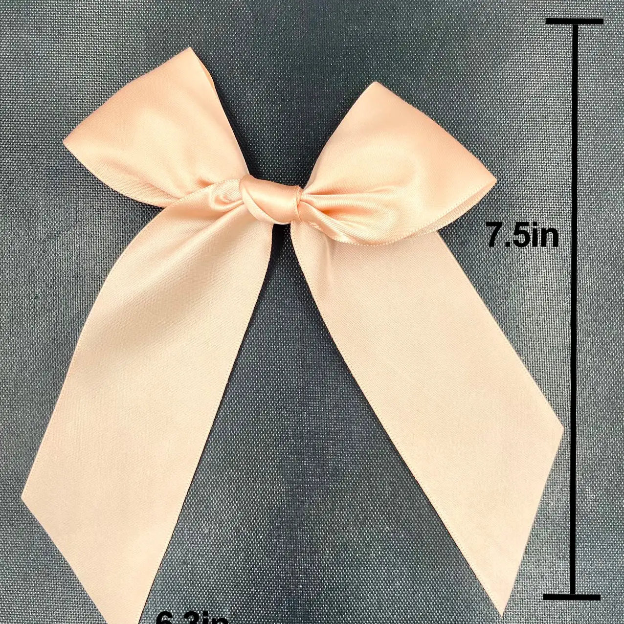 5pc, 6"x7.5" fabric ribbon hand made big bow 6 colors - ByHome