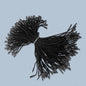 100pcs, 8" Reusable black beige cotton string fasteners for tag - ByHome