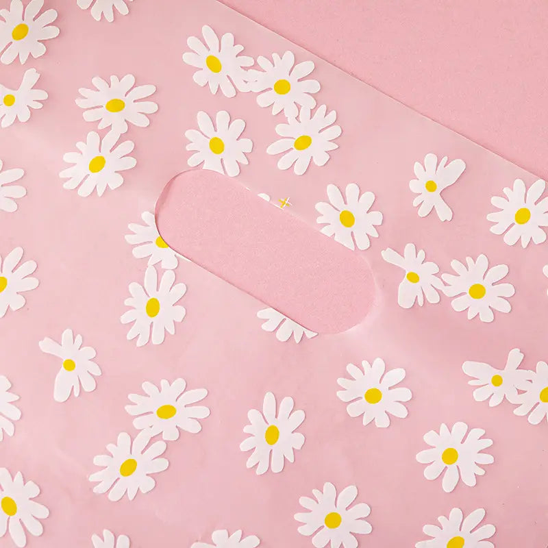 100pcs, 2 Sizes Mums flower transparent frosted PVC gift bag - ByHome