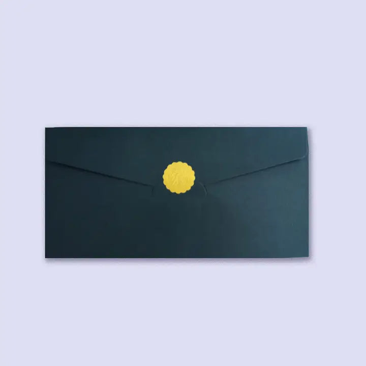 50 pcs, 5 colors shiny shimmering V-Flap Envelope - ByHome
