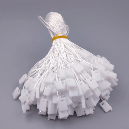 100pcs, Disposable plastic square buckle woven string tag - ByHome
