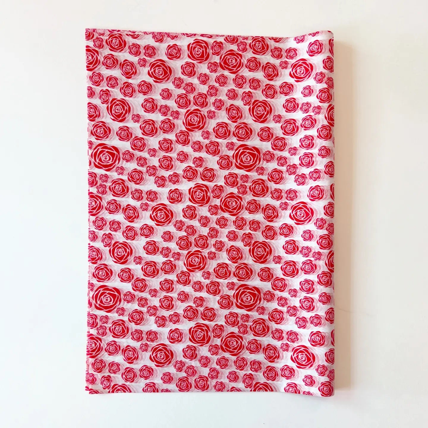 100 Bulk, 28" x 20" Red Rose 17g White Wrapping Tissue Paper Sheets - ByHome
