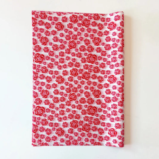 100 Bulk, 28" x 20" Red Rose 17g White Wrapping Tissue Paper Sheets