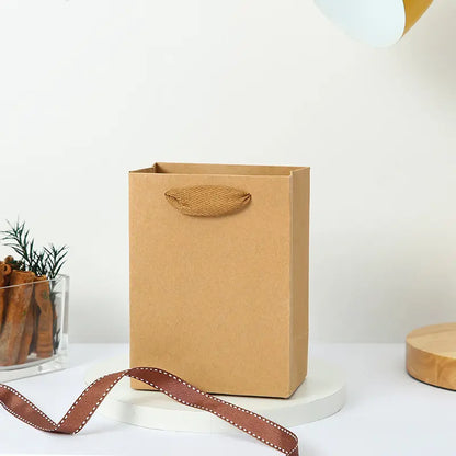10pcs, 5 sizes vertical Kraft Brown Paper Gift Bag - ByHome