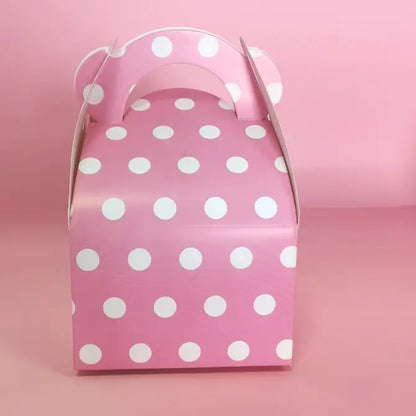 50ct, polka dot paper gable box 3 colors - ByHome