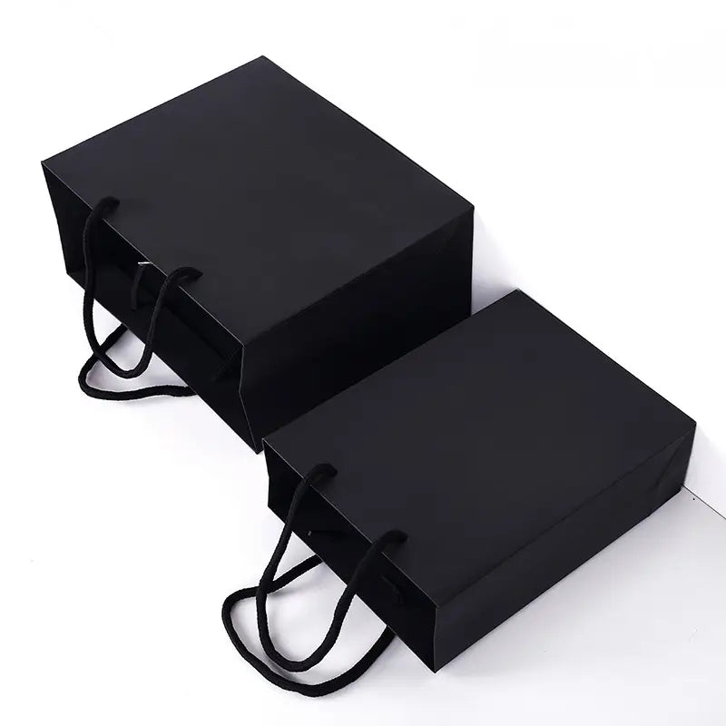 10pcs, 9 sizes all Black premium paper Gift Bag - ByHome