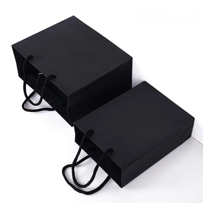 10pcs, 9 sizes all Black premium paper Gift Bag - ByHome